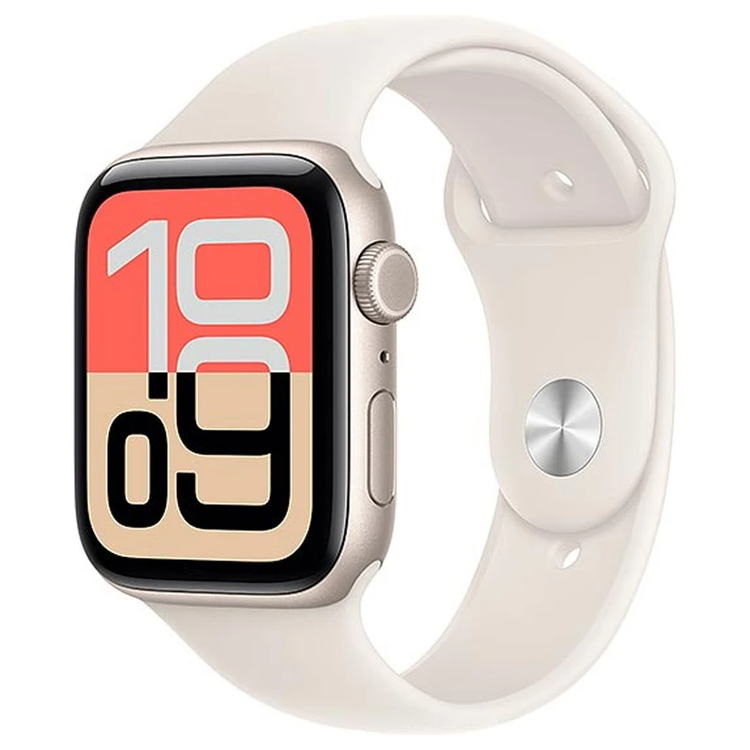 ساعت هوشمند 40 میلی متری اپل مدل SE 3 2025 Aluminum Case با بند سیلیکونی-با گارانتی شرکتی